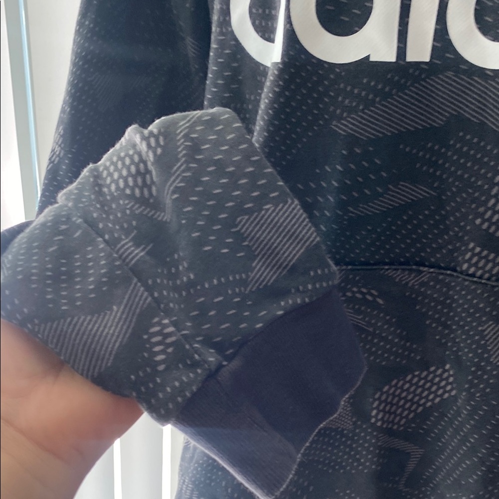 Adidas Black and Gray Camouflage Hoodie - Picture 3 of 8